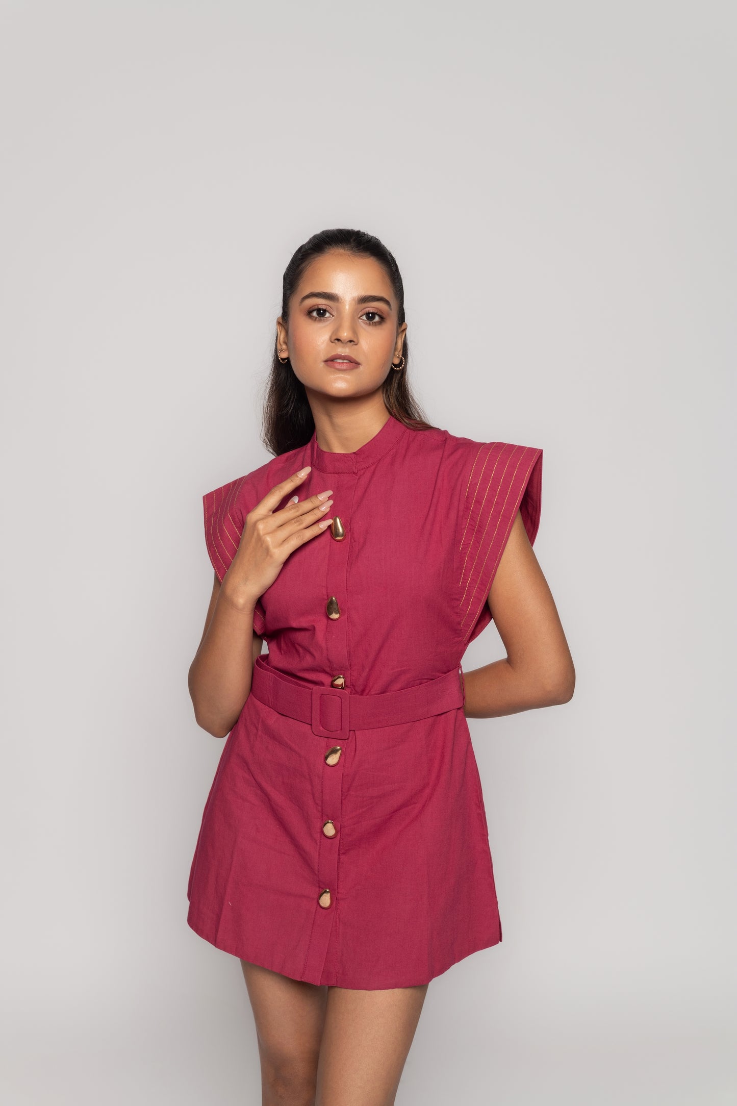 INEZ POPLIN MINI DRESS