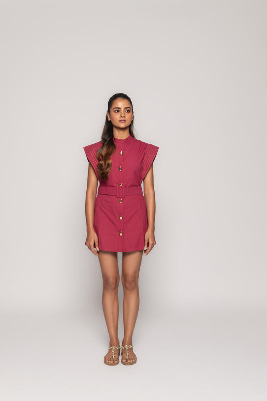 INEZ POPLIN MINI DRESS